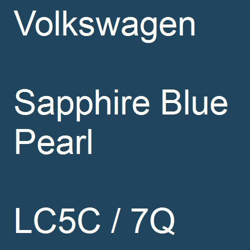 Volkswagen, Sapphire Blue Pearl, LC5C / 7Q.